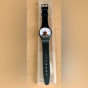 1980s Vintage Soviet Russian Red Square Kremlin CCP Kremlin Wristwatch Timepiece